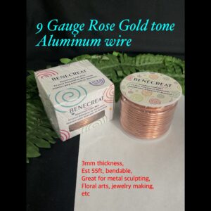 9gauge Rose Gold Tone Aluminum wire (est 55ft)