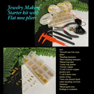 Jewelry making Starter Kit with Flat Nose pliers 20% off!