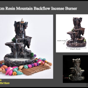 20cm Resin Mountain Backflow Incense Burner