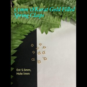 5.5mm 18Karat Gold Filled Spring Clasps