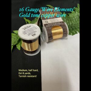 16gauge ‘Wire Elements’ Gold tone wire (est 8yards) (2rolls)