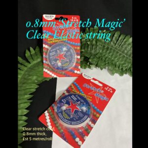0.8mm 'Stretch Magic' Clear Elastic string (est 5metres)