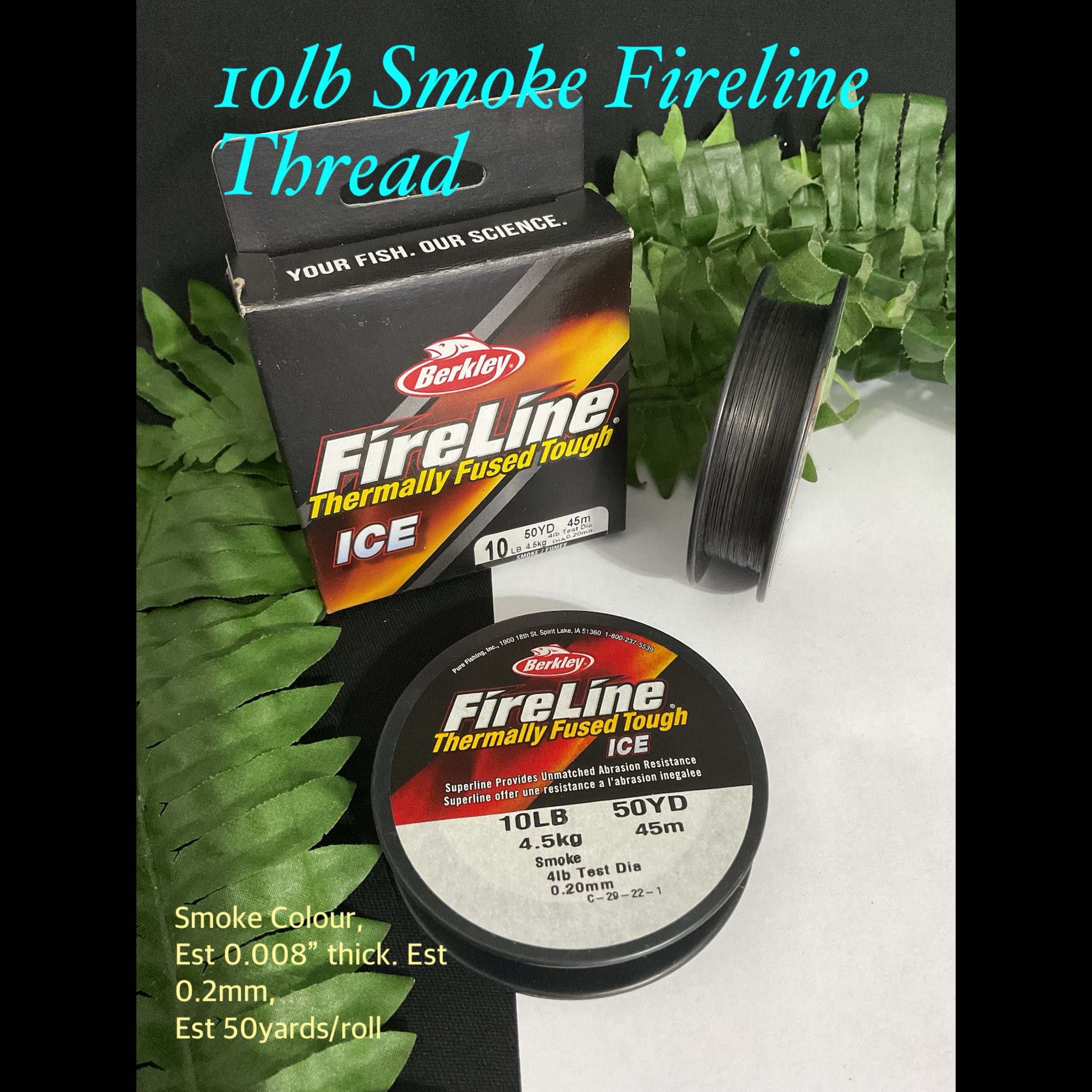 10lb Smoke Fireline Thread (est 50yards) 20% off !