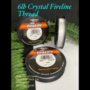 6lb Crystal Fireline Thread (est 125yards) 20% off!
