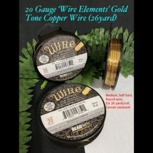 20gauge ‘Wire Elements’ Gold tone wire (est 26yards)