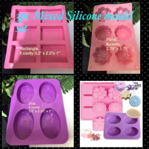 3pc Mixed Silicone mould set 20% off!