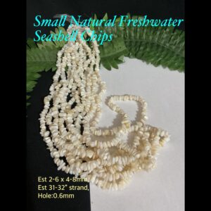 Small Natural Freshwater Sea Shell chips (est 31-32" long)
