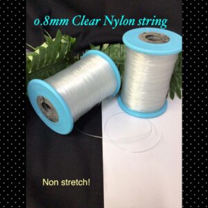 0.8mm Clear Nylon string (est 30ft)
