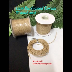 1mm Burlywood Korean Waxed cord (est 85yards)