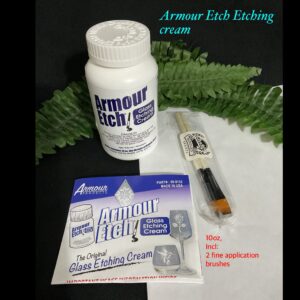 Armour Etch Etching cream (10 oz, brushes)