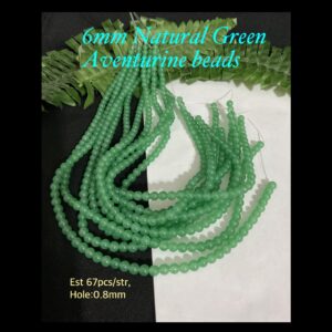 8mm Natural Green Aventurine beads (est 67pcs)