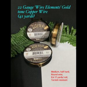 22gauge ‘Wire Elements’ Gold tone wire (est yards)