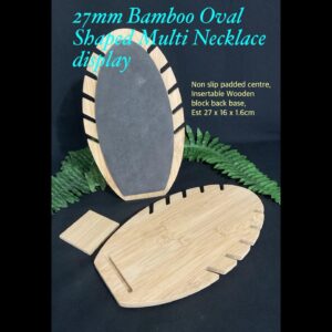 27cm Bamboo Oval Shaped Multi strand necklace display