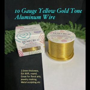 10gauge Yellow Gold Tone Aluminum wire (est 80ft)