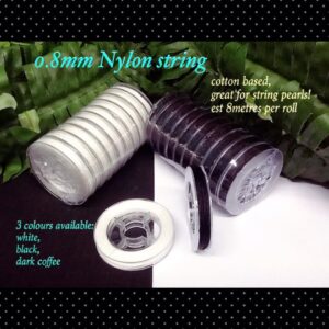 0.8mm Black Braided Nylon Cord (est 8 metres)