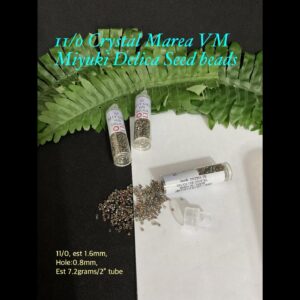 11/0 Crystal Marea VM Miyuki Glass seed beads (7.2g tube) 10% off!