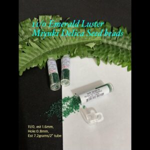 11/0 Emerald Luster Miyuki Glass seed beads (7.2g tube) 10% off!