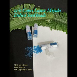 11/0 Capri Luster Miyuki Glass seed beads (7.2g tube) 10% off!