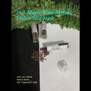 11/0 Magic Wine Miyuki Glass seed beads (est 7.2g tube) 10% off!