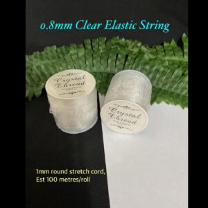 0.8mm Clear Elastic String (est 100metres)