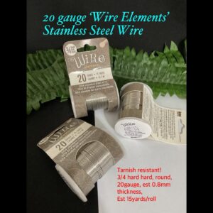 20 gauge ‘Wire Elements’ Stainless Steel wire (est 15 yards)