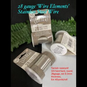 28 gauge ‘Wire Elements’ Stainless Steel wire (est 40 yards)