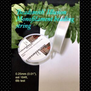'Beadsmith' 0.25mm Illusion Monofilament beading string (est 164ft) 10% off!