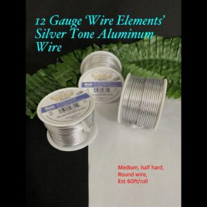 12gauge ‘Wire Elements’ Silver tone Aluminum wire (est 60ft)