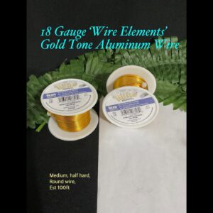 18gauge ‘Wire Elements’ Gold tone Aluminum wire (est 100ft)