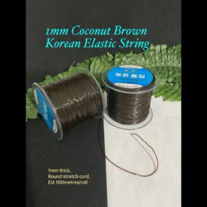 1mm Coconut Brown Korean Elastic String (est 100metres) 10% off!