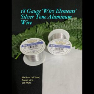 18gauge ‘Wire Elements’ Silver tone Aluminum wire (est 100ft)